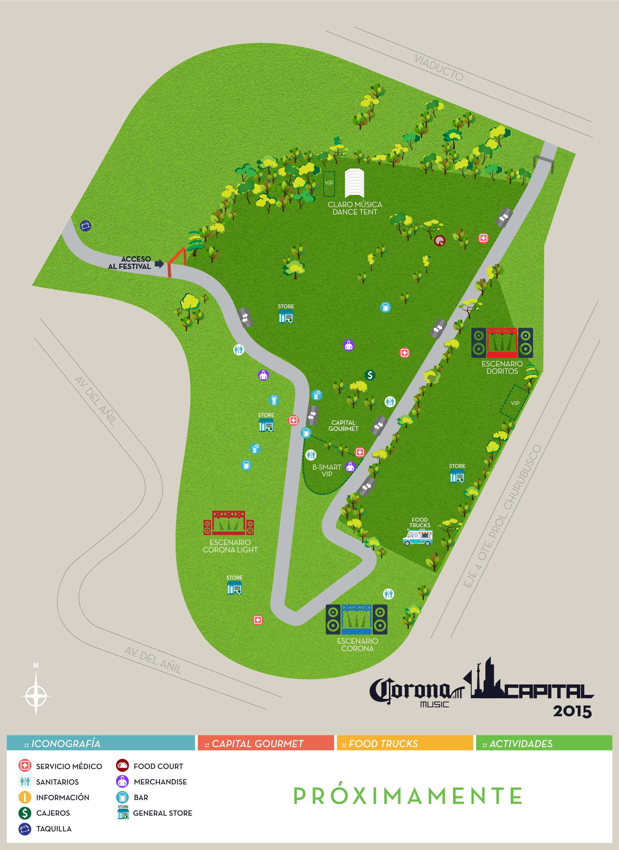 corona capital 2015 mapa oficial