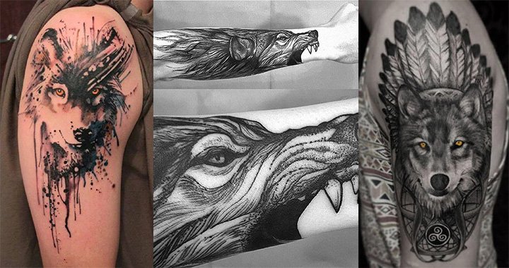 lobo, tatuaje de animal con su significado