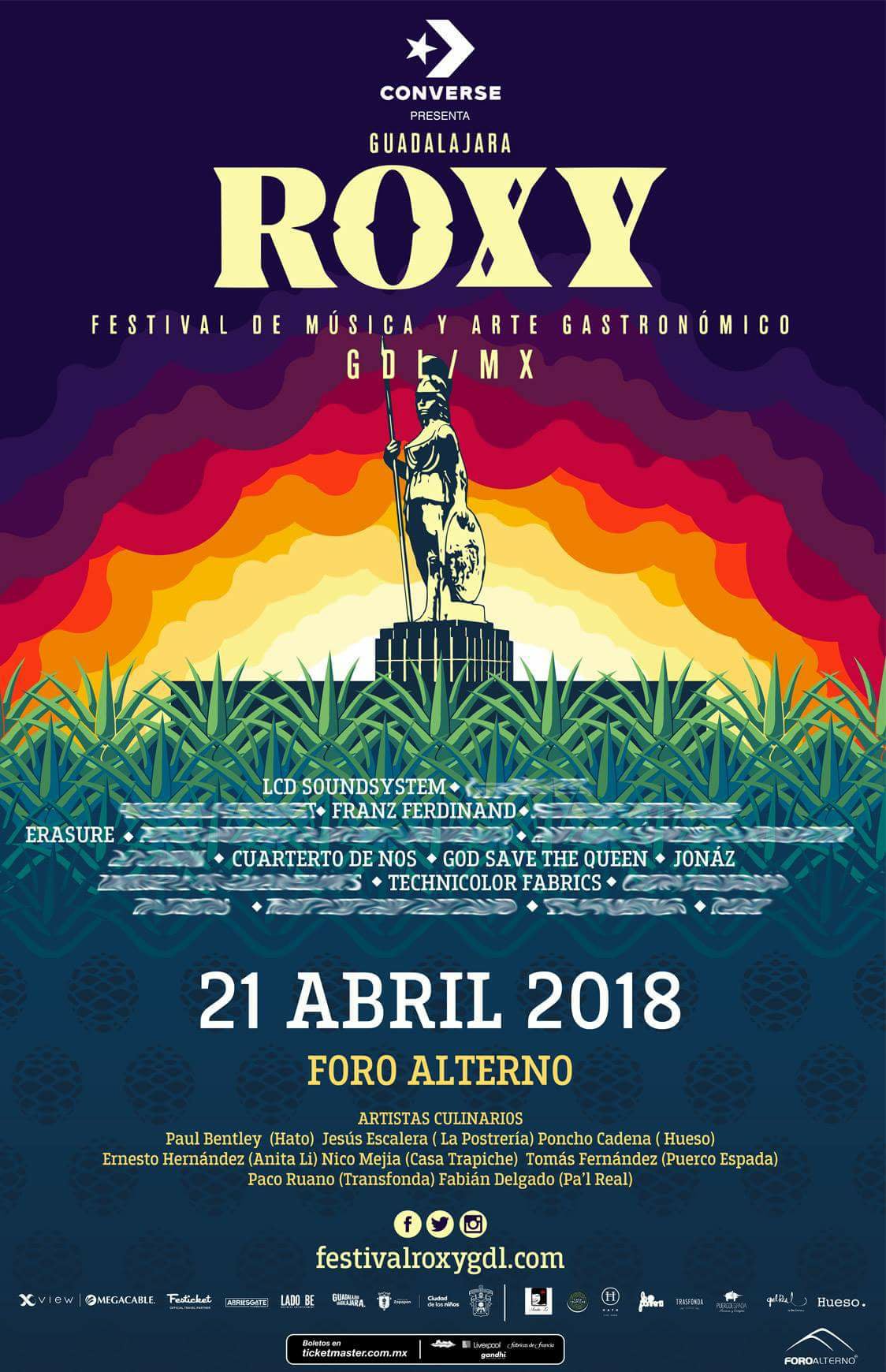 cartel line up festival roxy 2018