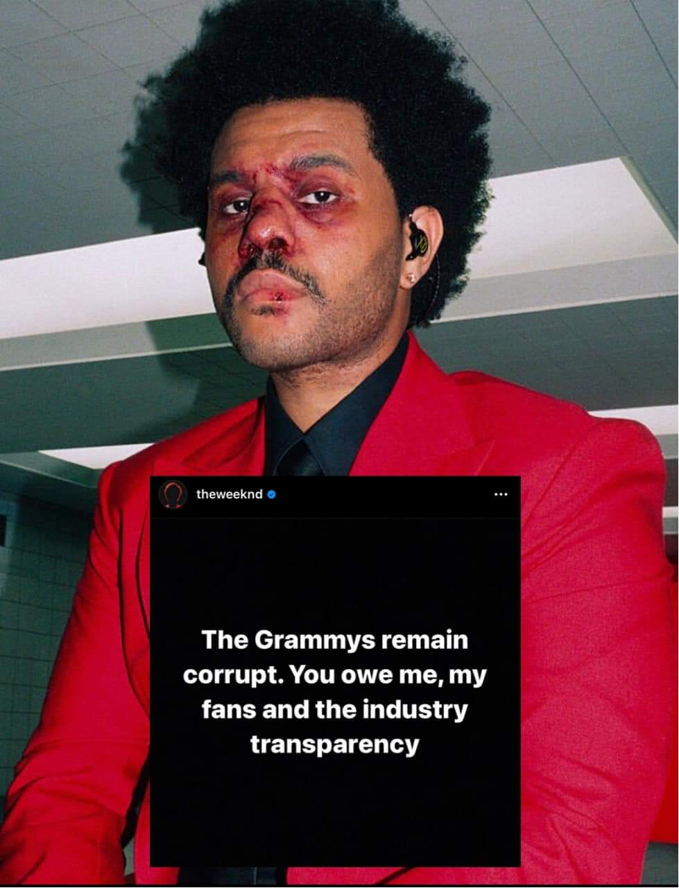 The Weeknd furioso