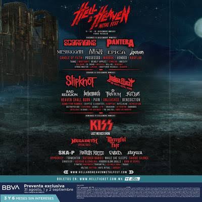 Line Up del Hell and Heaven 2022